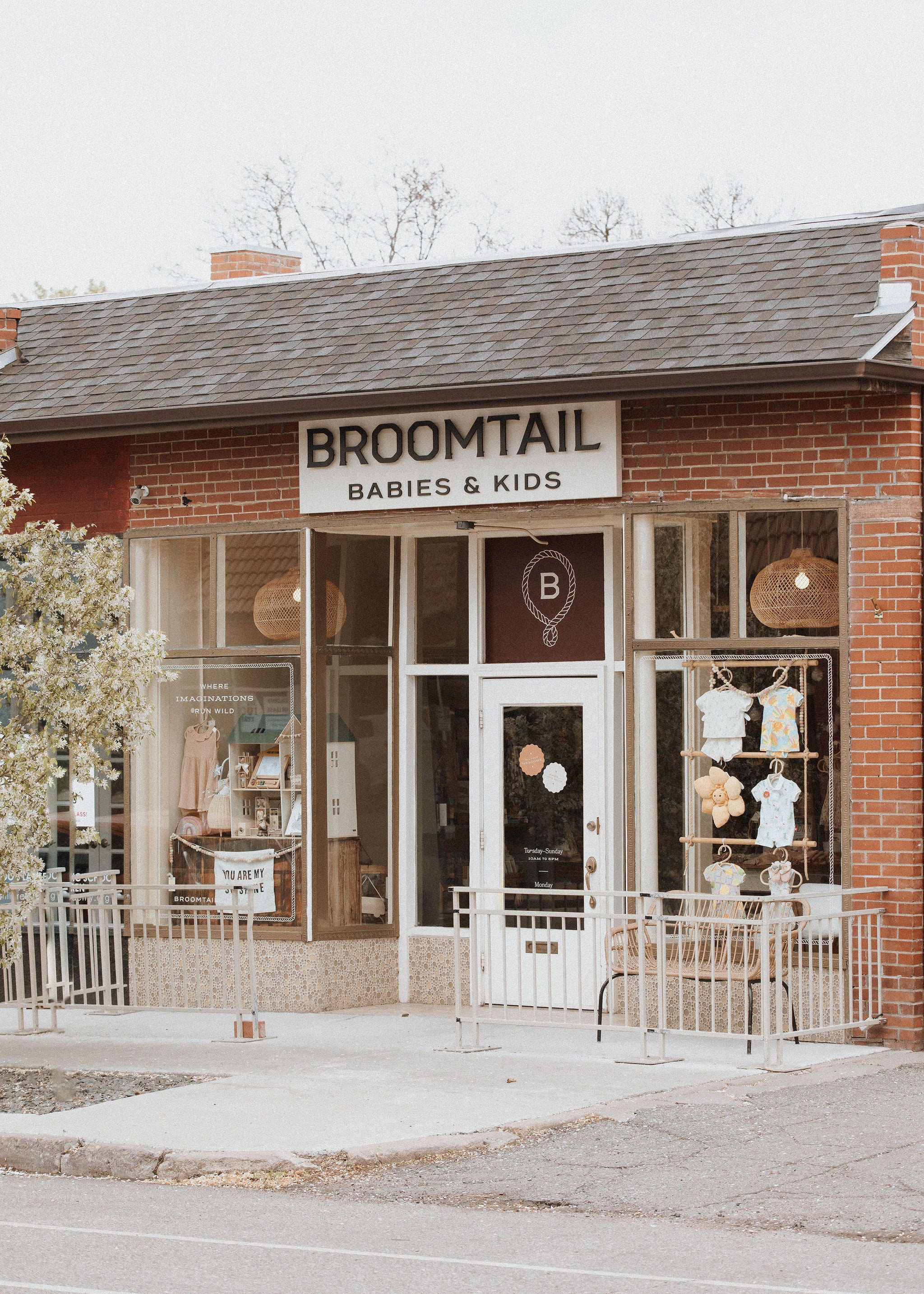 Broomtail kids storefront at the Congress Park location in Denver, Colorado