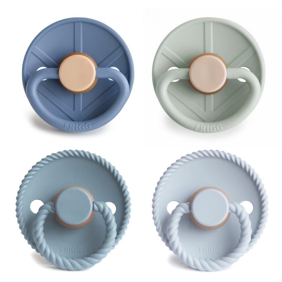 Natural Rubber Pacifier 4-Pack (Skyline Serenity)