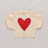 Girls Constance Sweater (Scalloped Heart)