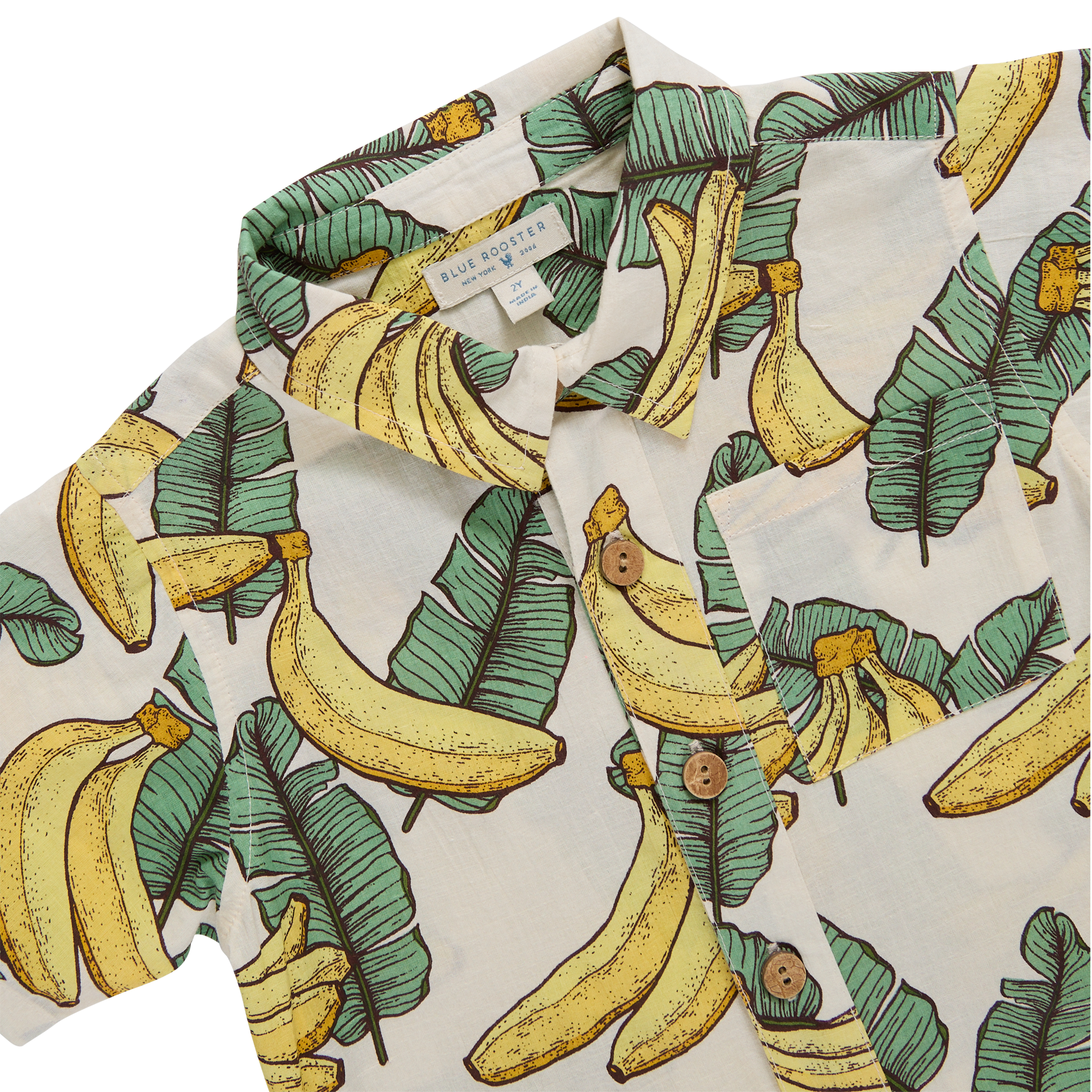 Baby Boys Jack Shirt (Banana Leaves)