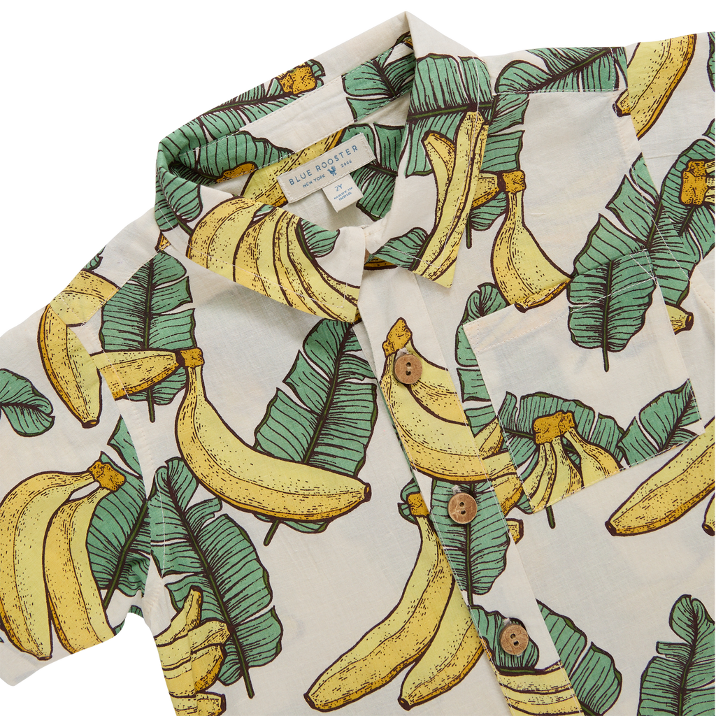 Baby Boys Jack Shirt (Banana Leaves)