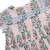 Girls Elowen Dress (Pink Dewdrop Block Print)