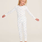 Children's Snug Fit Pajama Set (Something Blue Bows)