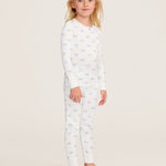 Children's Snug Fit Pajama Set (Something Blue Bows)