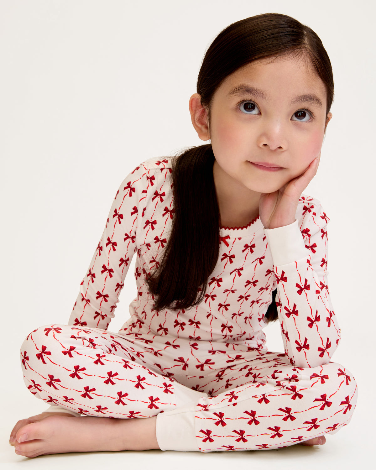 Girls Pima Snug Fit Pajama (Blissful Bows)