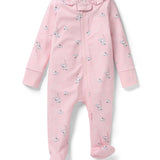 Pima Ruffle Romper (Winter Skates)