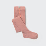Organic Cotton Warm Baby Tights (Silver Pink)