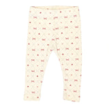 Pointelle Pant (White Swan Raspberry Bows)