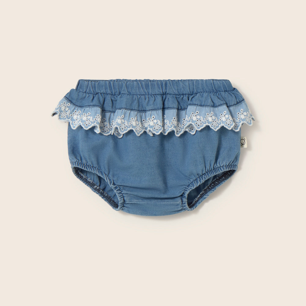 Chambray Denim Bloomers (Blue)