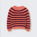 Striped Baby Sweater (Pink Ginger)