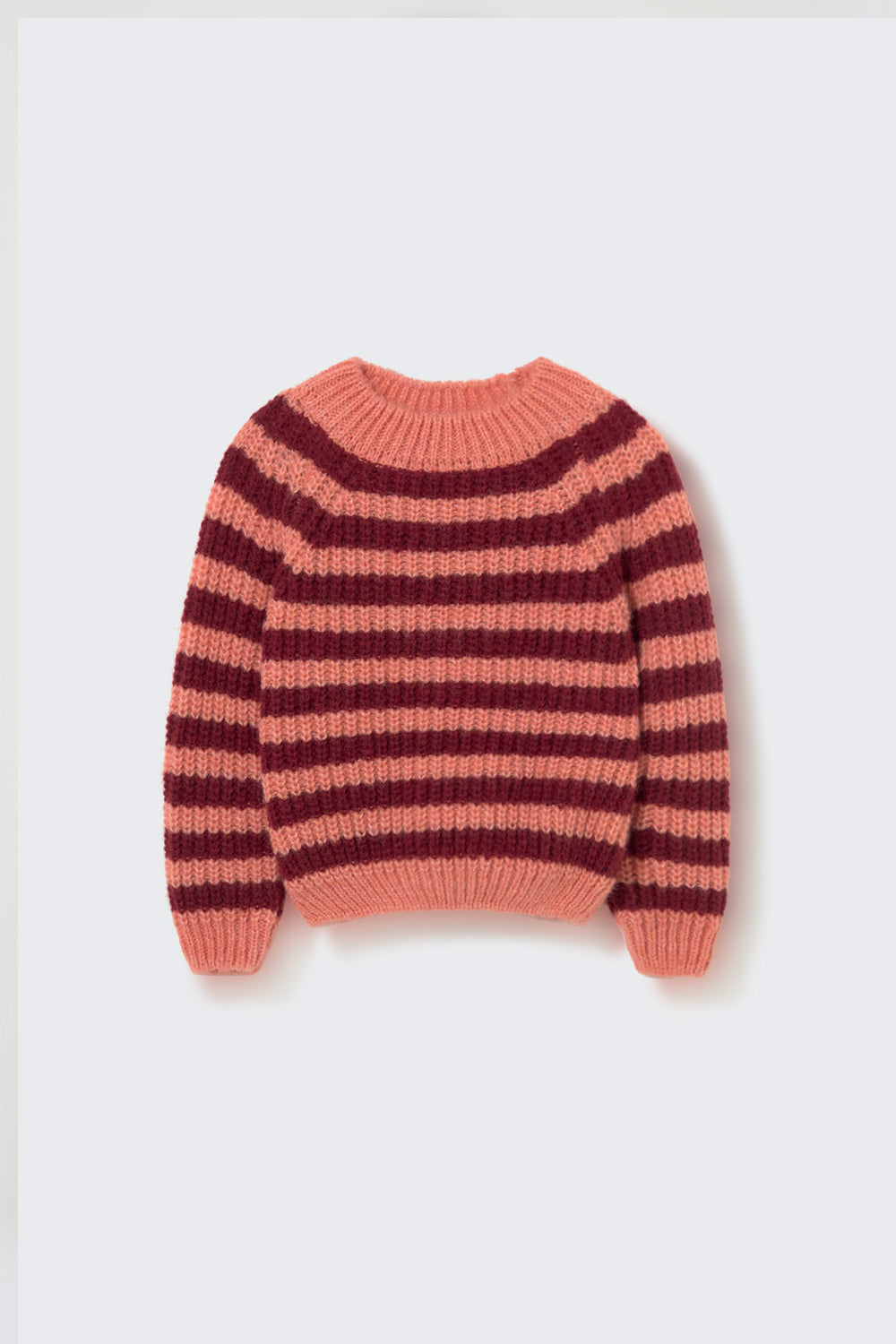 Striped Baby Sweater (Pink Ginger)