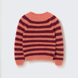 Striped Baby Sweater (Pink Ginger)