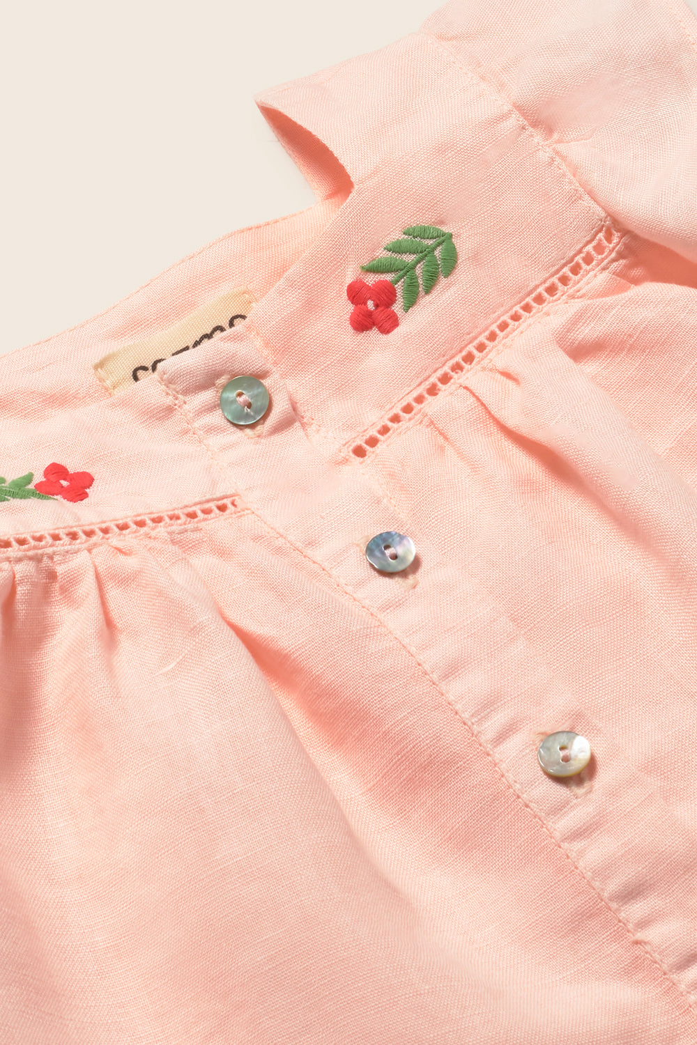 Cotton Linen Blouse (Cloud Pink)