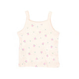 Pointelle Tank Top (Light Pink Flowers)