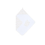 Hooded Towel Set (Teddies on Cream)