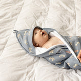 Hooded Towel (Cars on Steel Blue)