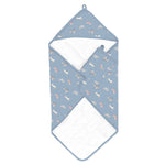 Hooded Towel (Cars on Steel Blue)