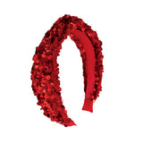 Sequin Velvet Headband (Red)