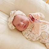 Bamboo Zipper Footie (Vintage Bouquet)