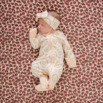 Bamboo Zipper Footie (Vintage Bouquet)