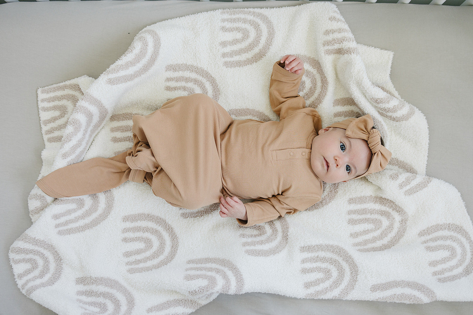 Ribbed Bamboo Knotted Gown (Latte)