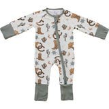 Ribbed Bamboo Zipper Footie (Outlaw Cowboy)