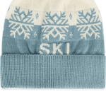 Ski Day Knit Beanie Hat (Mineral Blue)