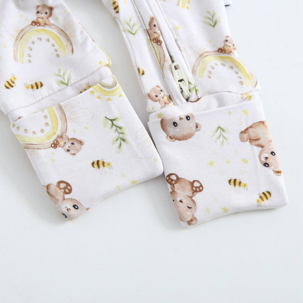 Zippered Baby Romper (Sweet as Honey)