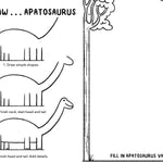 Mini Doodles: Let's Draw Dinosaurs