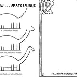 Mini Doodles: Let's Draw Dinosaurs