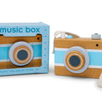 Vintage Camera Music Box (Blue)