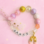 Crushed Glass Bead Stretch Bracelet (Dance)