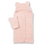 Hooded Towel + Wash Mitt Set (Blush)