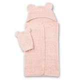 Hooded Towel + Wash Mitt Set (Blush)