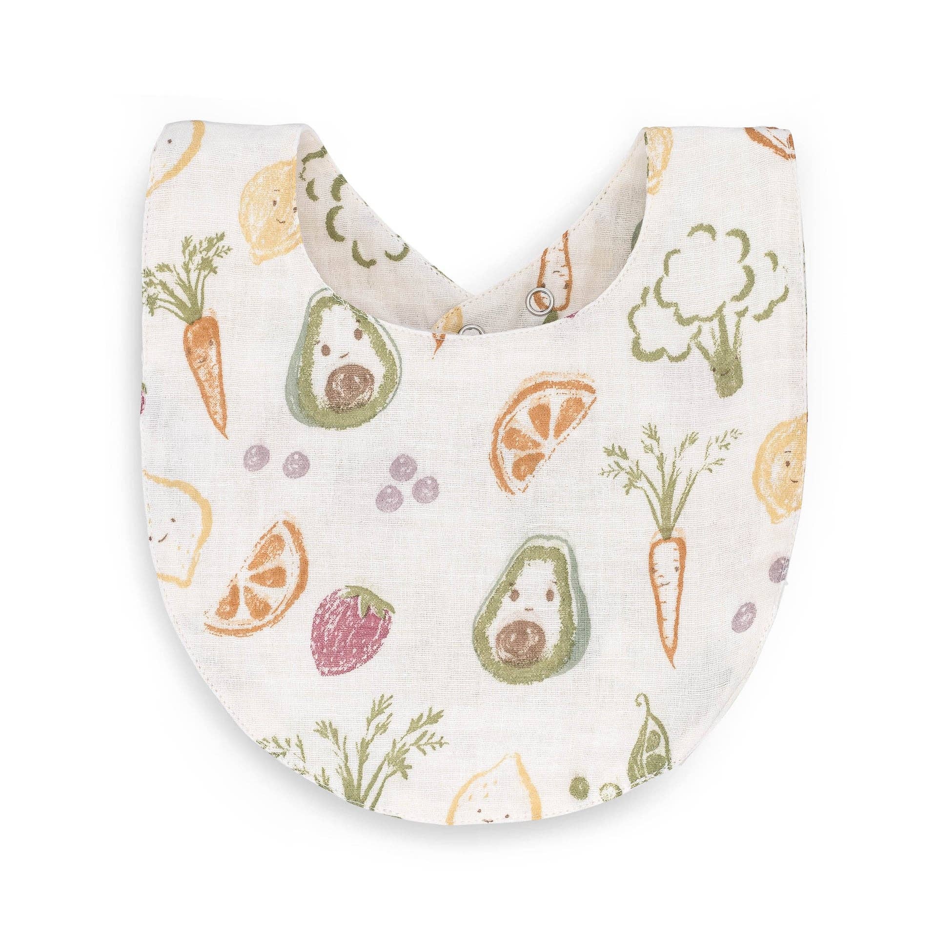 3 Pack Bandana Baby Bib (Clementine Fruit & Veggie)