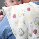 Burp Cloth Set (Clementine Fruits & Veggies)
