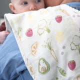 Burp Cloth Set (Clementine Fruits & Veggies)