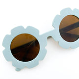 Daisy Day Flower Sunglasses (Sea Glass Blue)