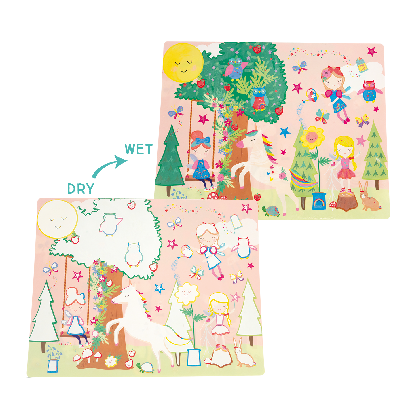 Magic Water Placemats (Rainbow Fairy)