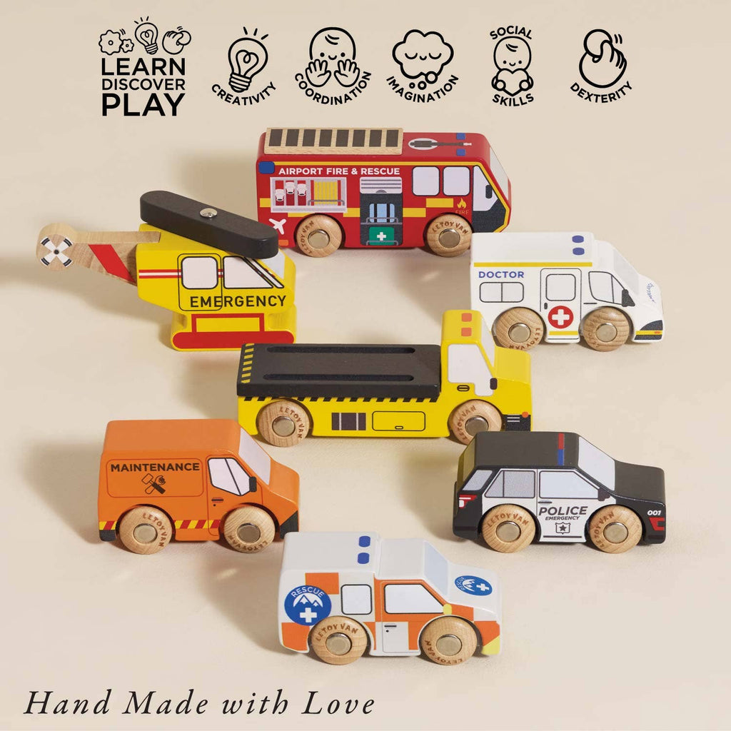 Emergency Helicopter & Rescue Cars