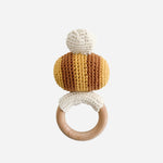 Teether Crochet Rattle Toy (Bee)