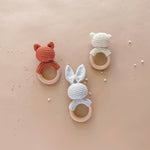 Teether Rattle Toy (Bear)