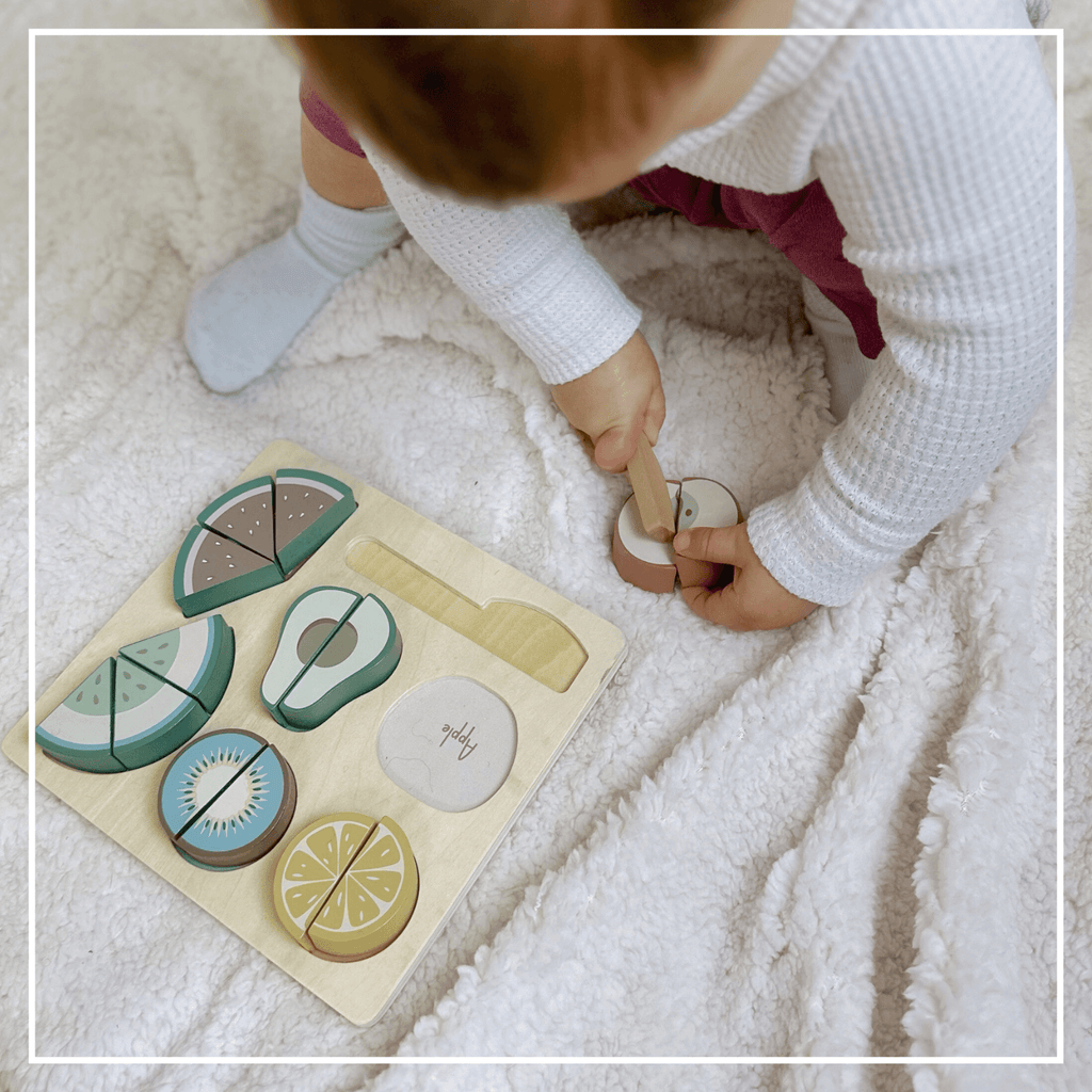 Wooden Fruit Cutting Puzzle