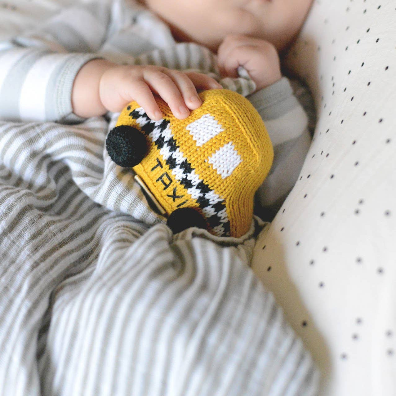 Organic Taxi Rattle Toy