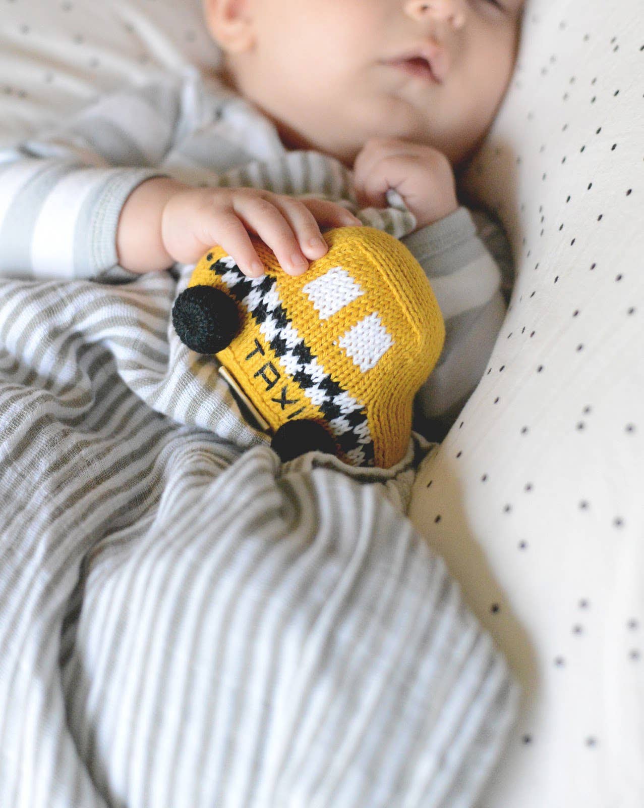 Organic Taxi Rattle Toy