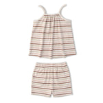 Organic Tank Top & Shorts Set (Terra Stripes)
