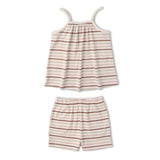 Organic Tank Top & Shorts Set (Terra Stripes)