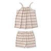Organic Tank Top & Shorts Set (Terra Stripes)