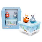 Dancing Fox & Bunny Music Box