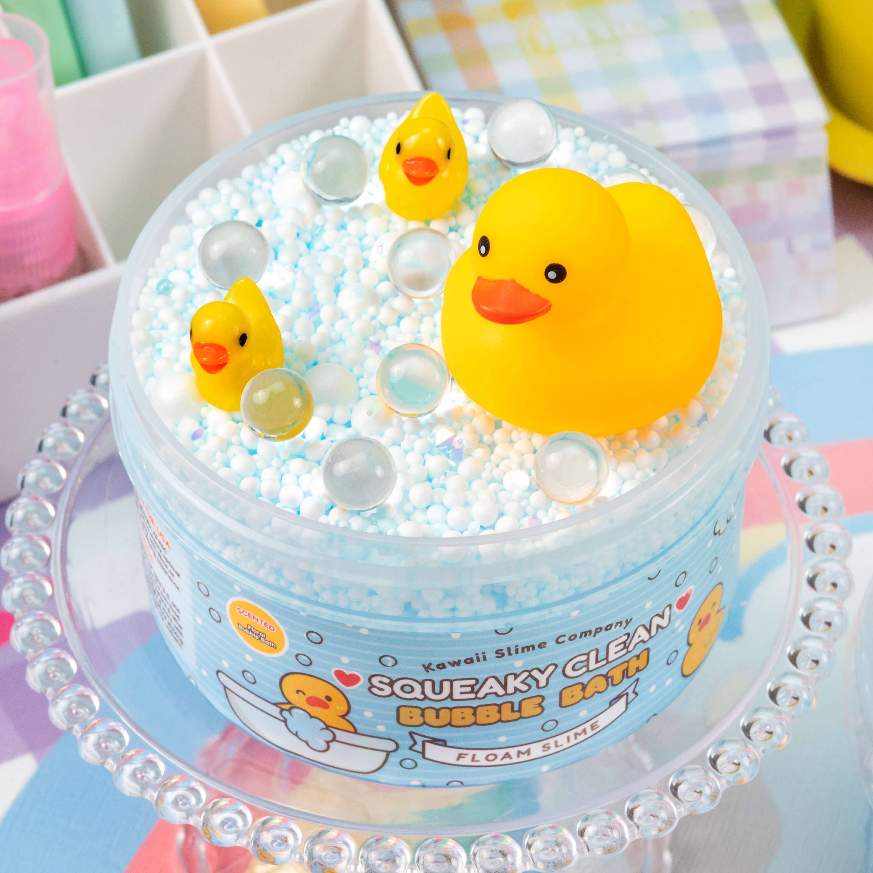 Squeaky Clean Bubble Bath Floam Signature Dome Slime